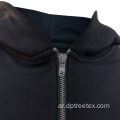 طباعة مخصصة شعار القطن zip up huldize scensive